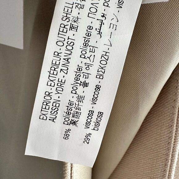 ZARA DOUBLE-BREASTED COAT LIMITED EDITION SAND LINED - Picture 8 of 8